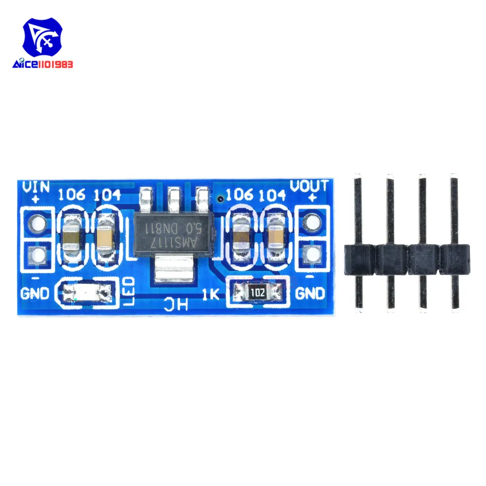 Diymore DC 6.0 12 В до 5 понижающий преобразователь блок питания модуль для Arduino