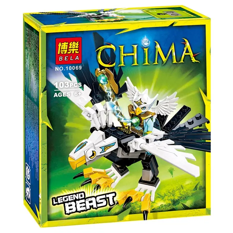 

Reedcall 1 box 103pcs Chimaed white eagle action figure Building Block toys Compatible Legoes Chimaed LEPINE with Original Box