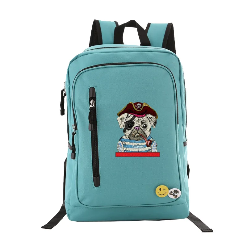 Пиратская собака шар пей Funney Emoji холщовый рюкзак для путешествий школьные ранцы для подростков обувь девочек Mochila Feminina унисекс рюкзак