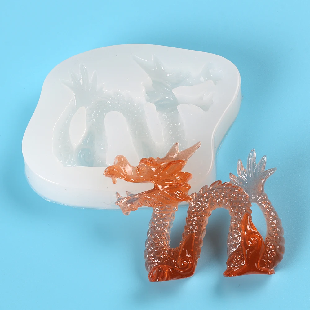 1PCS Sugarcraft Animal Dragon Silicone Mold Fondant Mold Cake
