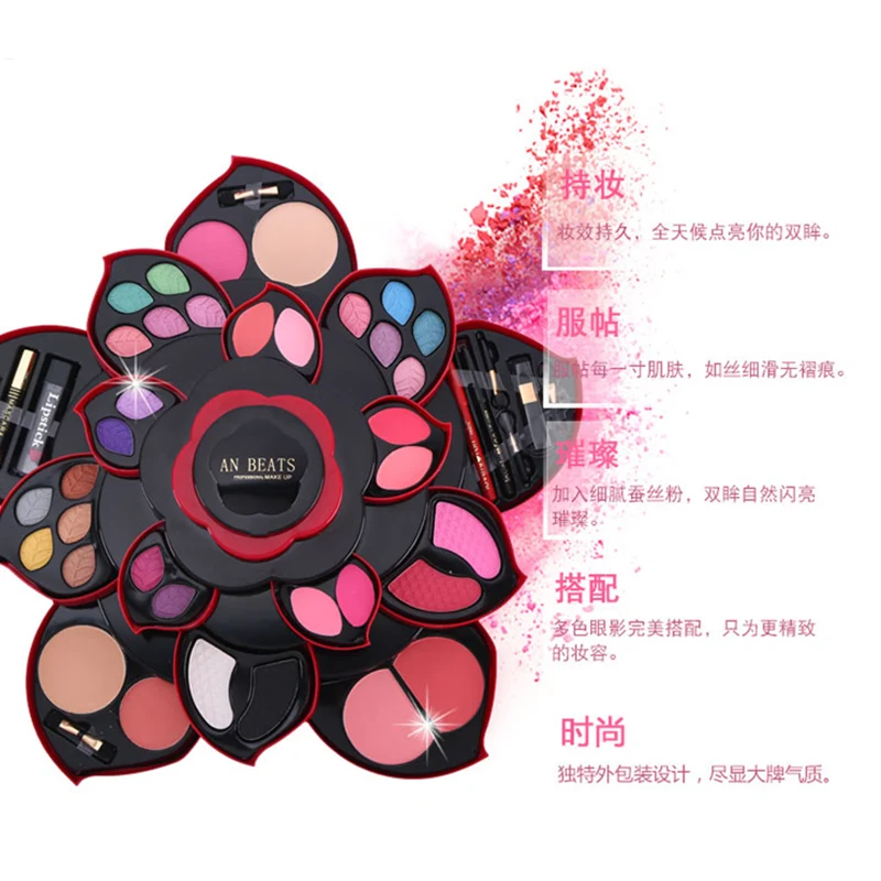 High Quality makeup kit,Fashion cosmetics set,Mosituizer Lipgloss,WaterProof Mascara,Eye pencil,Lip pencil,East to wear Lipstick