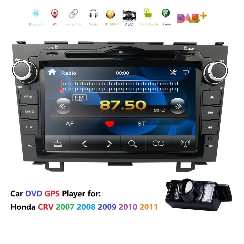 Hizpo HD экран автомобиля DVD Радио GPS Мультимедийный проигрыватель для Honda CRV CR V 2007 до