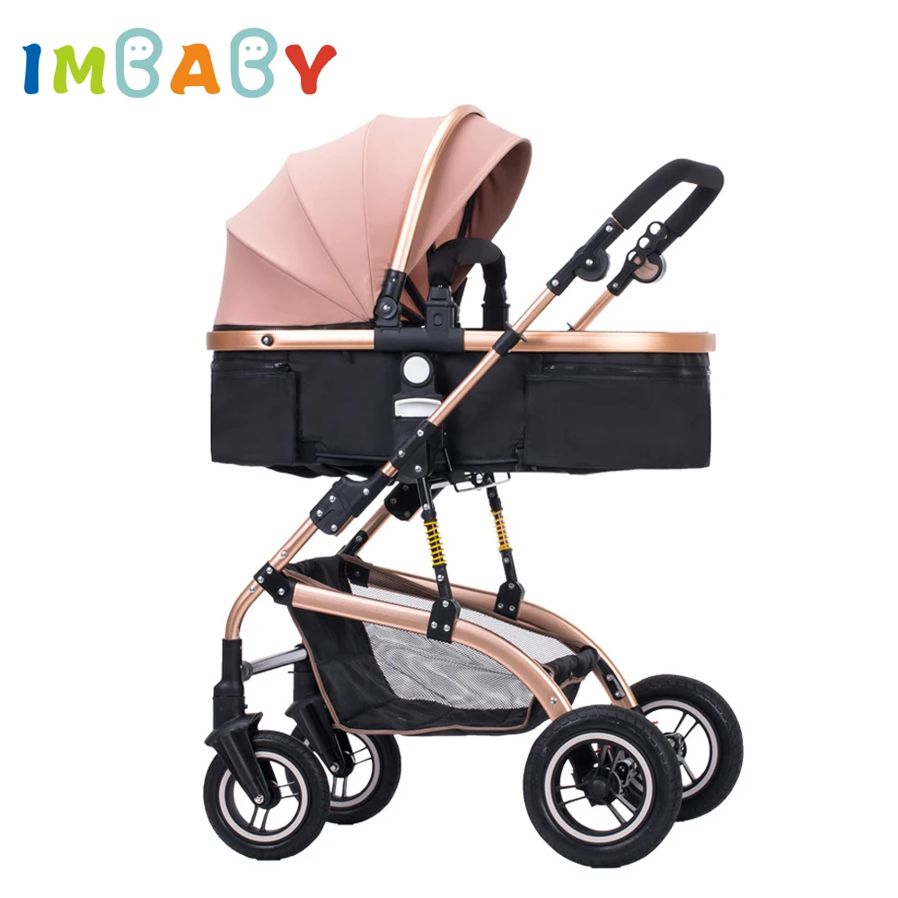 

IMBABY Luxury High Landscape Baby Stroller Folding Baby Carriages Warm Baby Prams For Newborns Kids Baby Carriages For Winter