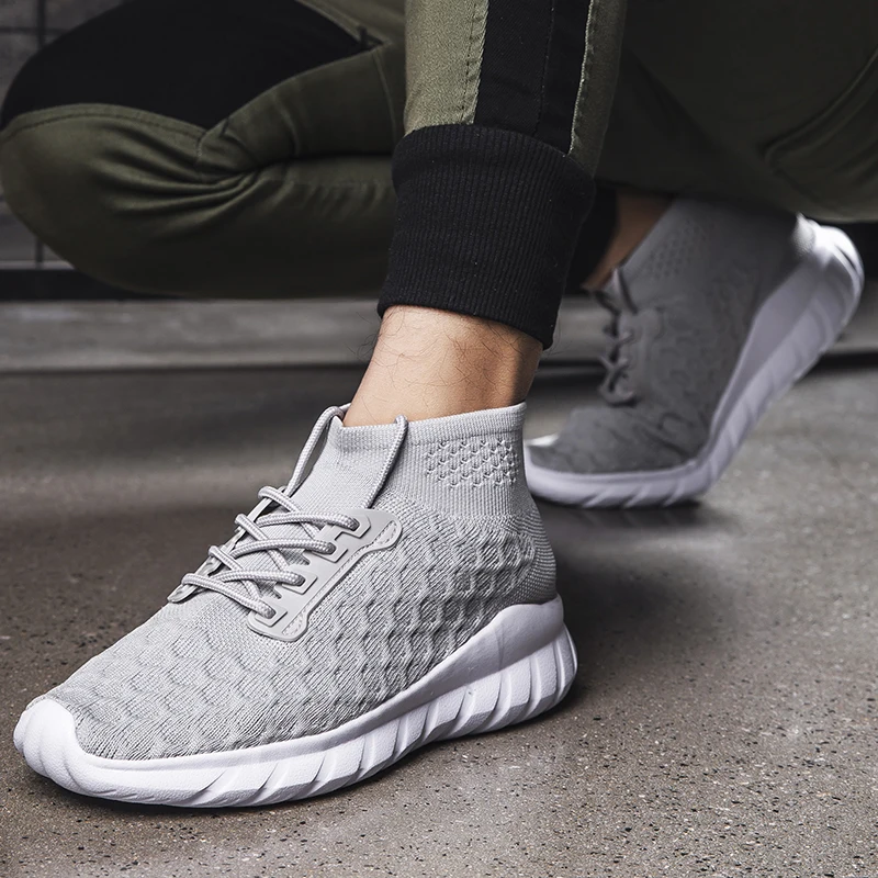 

Men Shoes Running Shoes Outdoor Breathable Sport Sneaker Men Slip-on Soft Socks Shoes Sport Trainers Sneaker Men