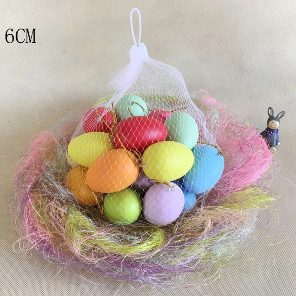 20 шт./компл. пасхальные цветные яйца DIY граффити роспись моделирование поддельное яйцо гусиное яйцо игрушки для детей