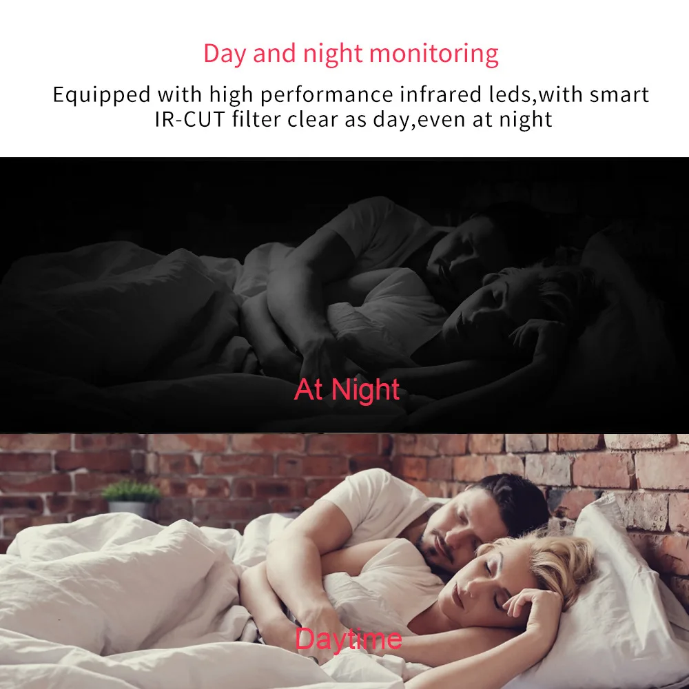 Lonsonho Wireless Smart Wifi IP Camera 1080P 2MP Tuya Smart Life Two Way Audio Night Vision Motion Sensor Smart Home Security