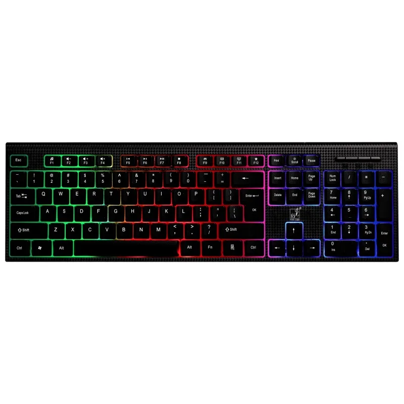 USB Проводная Механическая игровая клавиатура с RGB подсветкой водонепроницаемая