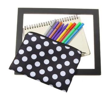 

White Dot Printing Makeup Bags Cute Cosmetics Pouches For Travel Ladies Pouch Women Cosmetic Bag Travel Accessories