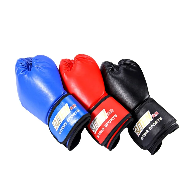 

Professional PU Soft Glove for luva Boxing Fight Rubber Training MMA Kickboxing Gloves Foam box Sandbag Fighting de Thai