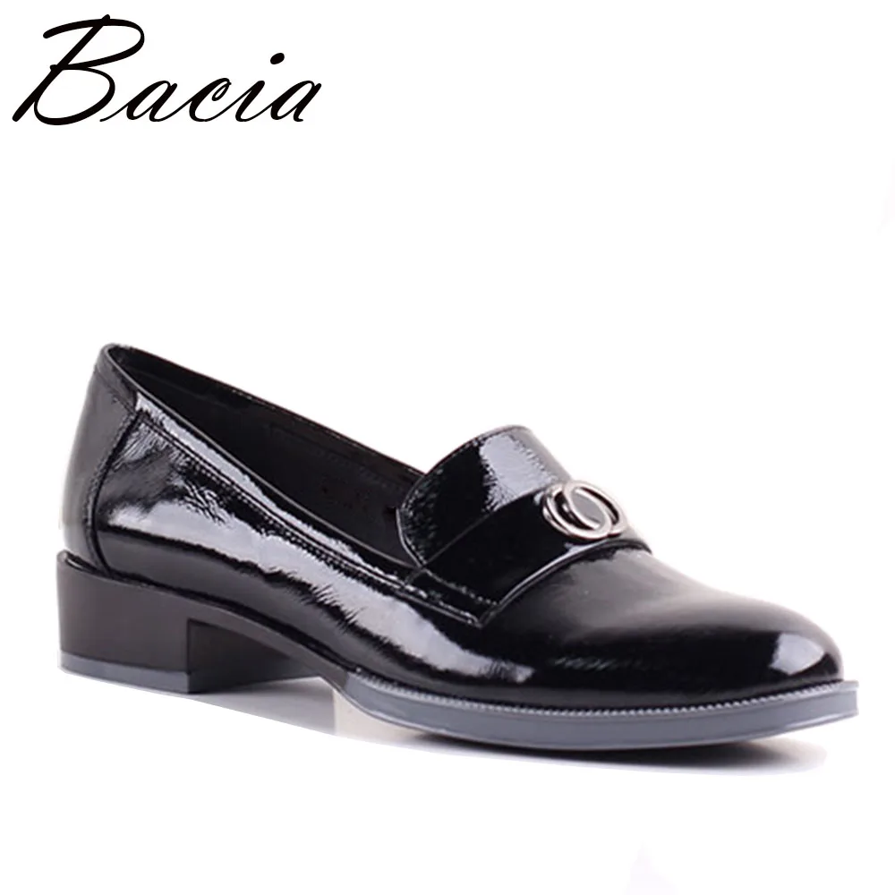 En Ligne Bacia Femmes Slip on Taille 36 41 Noir Doux Chaussures En Cuir Véritable Peau De Porc Semelle de Causalité Dames Chaussures Plates livraison Gratuite SB056