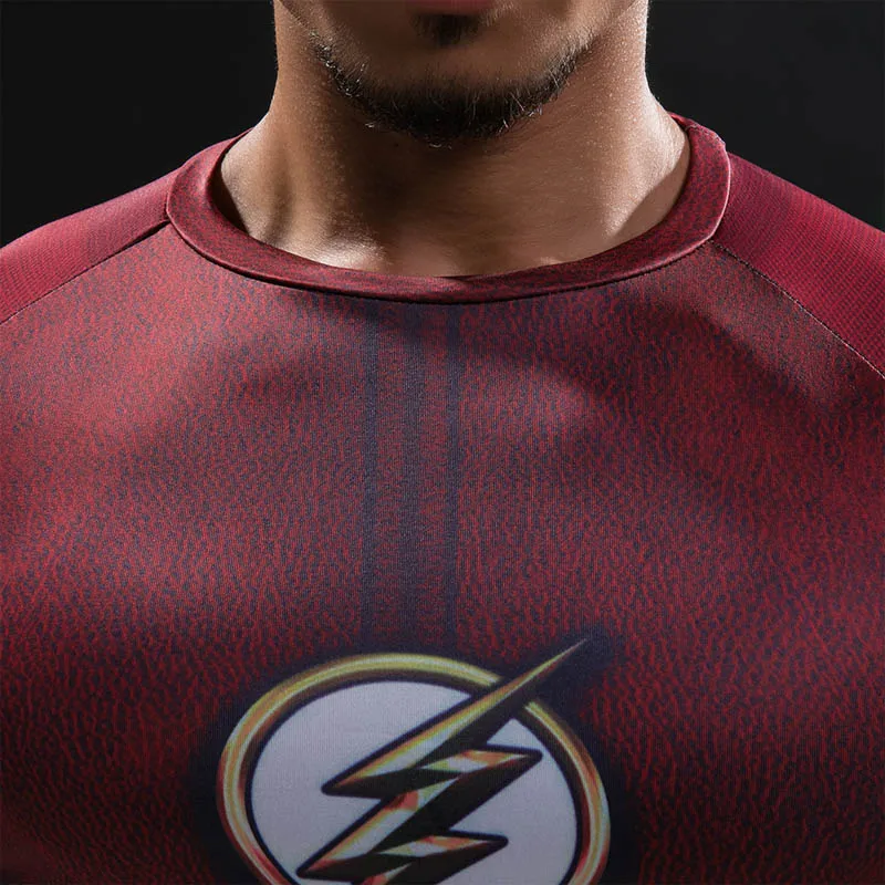 Compression Shirt Flash 3D Printed T-shirts Men Raglan Short Sleeve Flash Cosplay Costume Quick Dry Fitness Clothing Tops Male Compression Shirt Flash 3D Printed T-shirts Men Raglan Short Sleeve Flash Cosplay Costume Quick Dry Fitness Clothing Tops Male