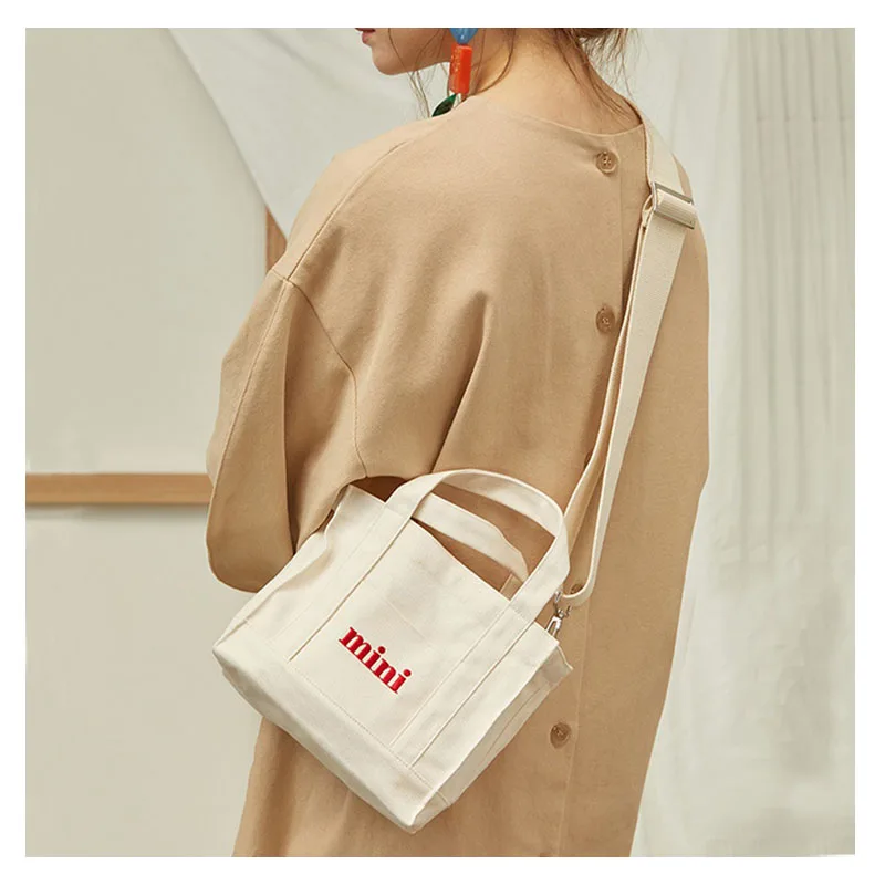 Buy 2018 NEW MINI Canvas Handbag Mini Single Shoulder Bag Crossbody Messenger