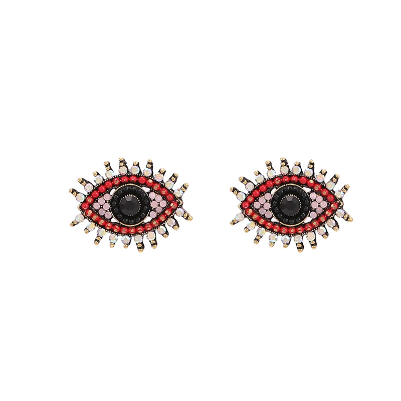 Stud Earrings stud earrings for women statement oorbellen Wedding Earring Red