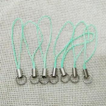 

5.5cm Lariat Lanyard mobile strap Hang Rope keychain art Charm holder split jump ring Clasp Connector jewelry making strings diy