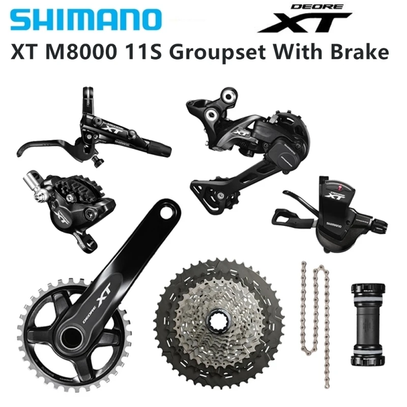 Shimano Deore Xt M8000 32T 34T 170 175 миллиметров комплект педалей Mtb 1x11-speed 40T 42T 46T M8000 с Xt тормозом