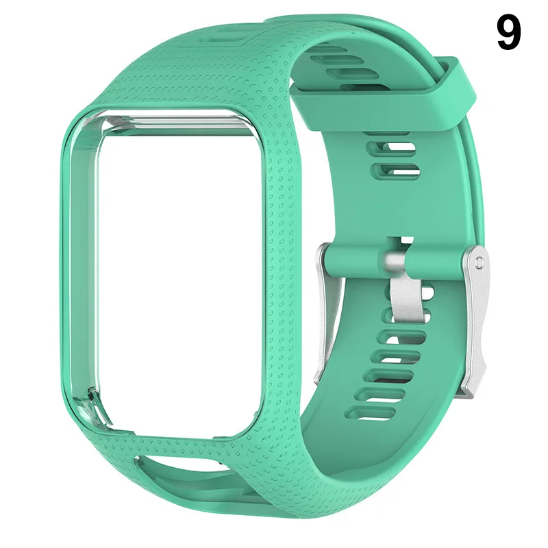 Силиконовый сменный ремешок для наручных часов для TomTom Runner 2 3 Watch HSJ-19 - Цвет: 9