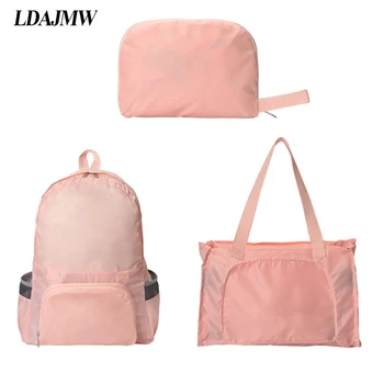 

LDAJMW Lightweight Waterproof Folding Travel Backpack Bag Daypack Sports Hiking Travel Clothes cosmetics Storage Bag Organizer