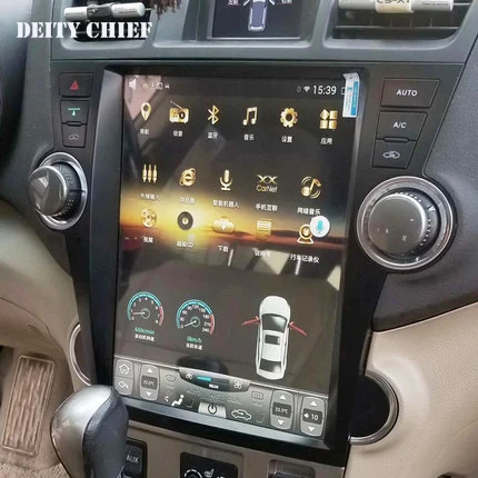 12,1 дюймов Android Tesla стиль dvd-плеер автомобиля gps Navi для Toyota Highlander 2007-2013 стерео мультимедиа головное устройство Авторадио
