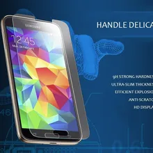 10x Топ удивительный ультра тонкий 0,20 мм протектор экрана из закаленного стекла для Samsung Galaxy S5 SV i9600 анти-Взрывная пленка