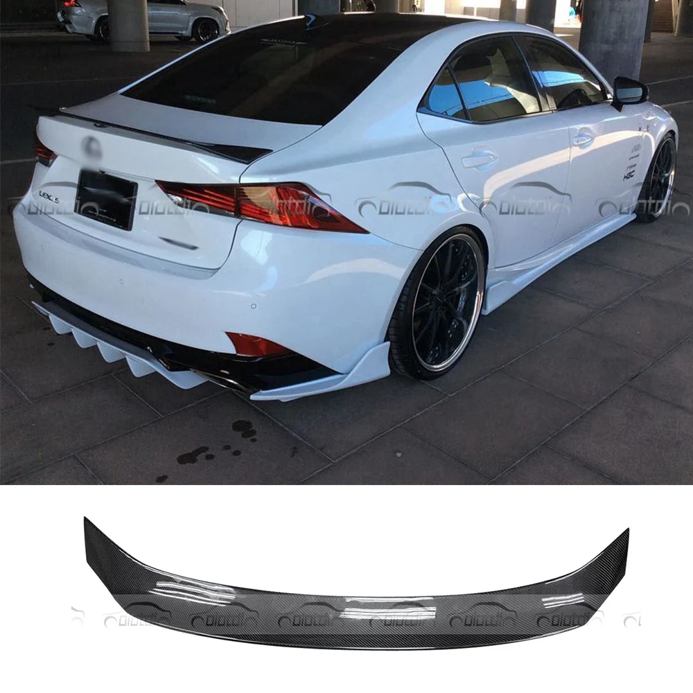 for ARTISAN Car Styling Carbon Fiber Rear Trunk Lip Wing Spoiler