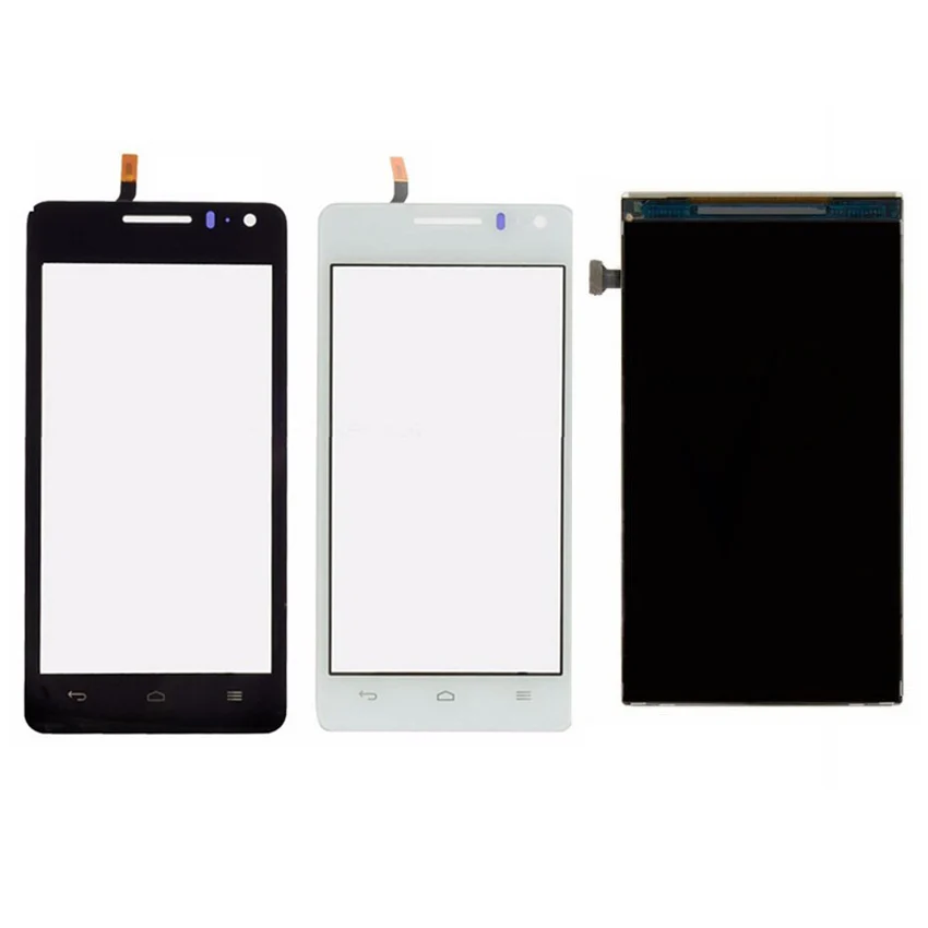 Black White Touch Screen Panel Digitizer LCD Display For Huawei G600 U8950 Phone Parts Replacement Repair