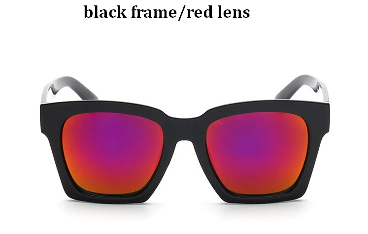 Цветные мужские и женские очки в стиле Джесики Юн, мода - Цвет линз: red lens