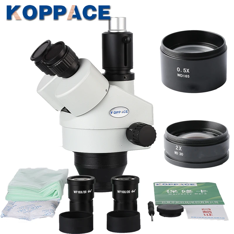 Тринокулярный стереомикроскоп KOPPACE 3 5x 90X монокулярный микроскоп 10 миллионов