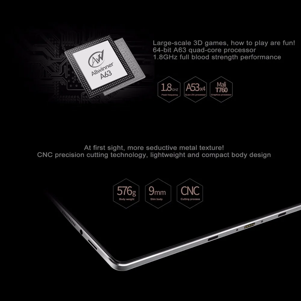 Оригинальный 10 1 &quotOnda V18 Pro Android 7 Планшеты ПК 2560*1600 ips retina Экран Allwinner Новый A63 4 ядра 3