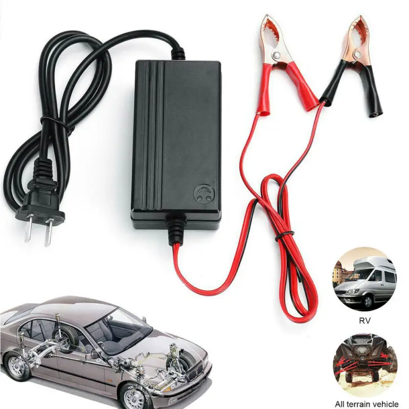 

For 12V Maintenance Charger Battery Maintenance Motorcycle Car Boat ATV Tender Maintainer