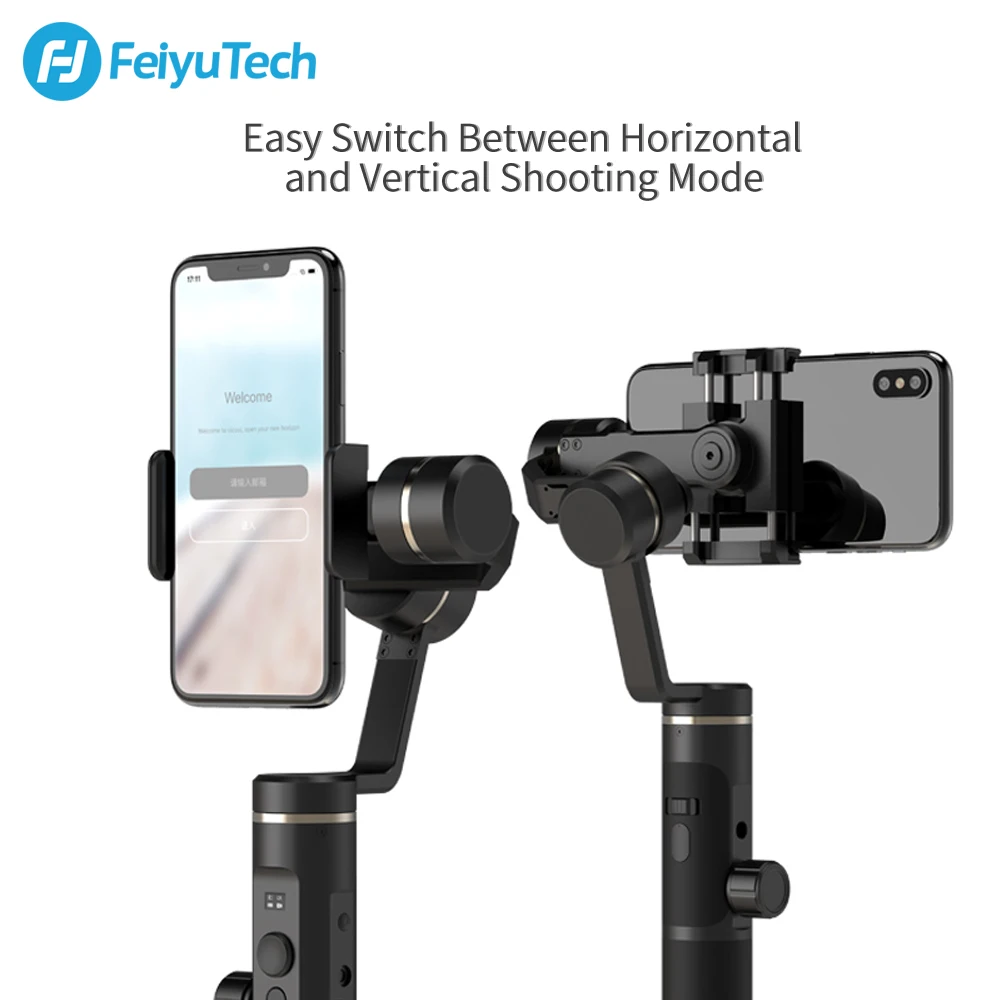 Feiyu SPG2 3-Axis Handheld Gimbal Stabilizer Splash-proof Follow Focus for iPhone XS X 7 Gopro 7 6