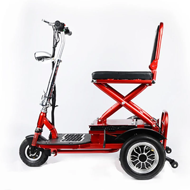  Electric Scooter Foldable Tricycle Three Wheels Four Kinds 48v Lithium Battery 250w Light Portable 