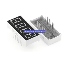 10 шт. 0,36 дюймов красный высокий светильник 1 бит 2 Бит 3 Бит 4 бит общий анод цифровая трубка