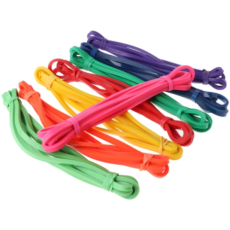 

Rubber Elastic Fitness Resistance Bands Gym Exercise Home Power Theraband
