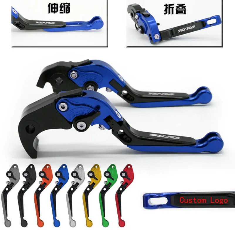 For Yamaha YZF R1 2004 2005 2006 2007 2008 Brake Clutch Levers Motorcycle Folding Adjuster Extender Moto Parts | Автомобили и