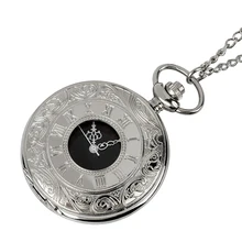 New Arrival Silver Smooth Quartz Pocket Watch Fob Chain Best Gift Men Women Fashion Steampunk Roman Numerals reloj de bolsillo цена New Arrival Silver Smooth Quartz Pocket Watch Fob Chain Best Gift Men Women Fashion Steampunk Roman Numerals reloj de bolsillo цены онлайн