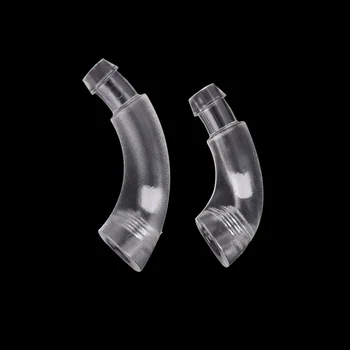 

1PCS 15/17mm PVC Material Ear Model Transparent Earmold Hook Elbow Tubing Connector For Hearing Aid Earmould
