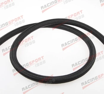 

Black NYLON cover braided 1500 PSI -10AN AN10 Oil Fuel Gas Line Hose Foot