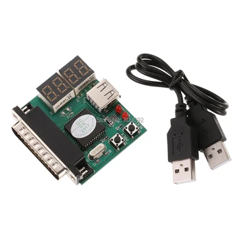 

Computer 4-Digit Laptop PC Motherboard USB& PCI Analyser Diagnostic Test Post Card Tester for Notebook Laptop