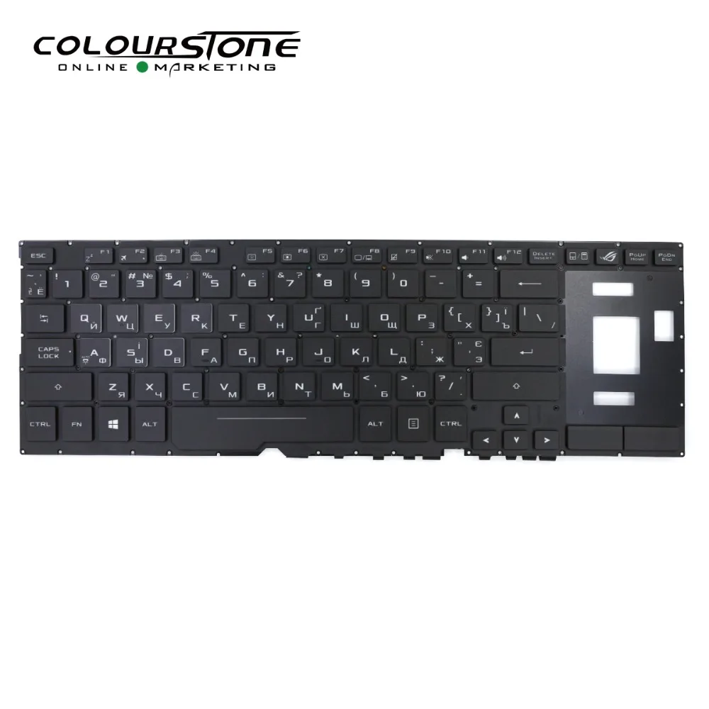 GX501 Новая русская клавиатура для ноутбука ASUS GX501VI GX501VS с подсветкой черного цвета