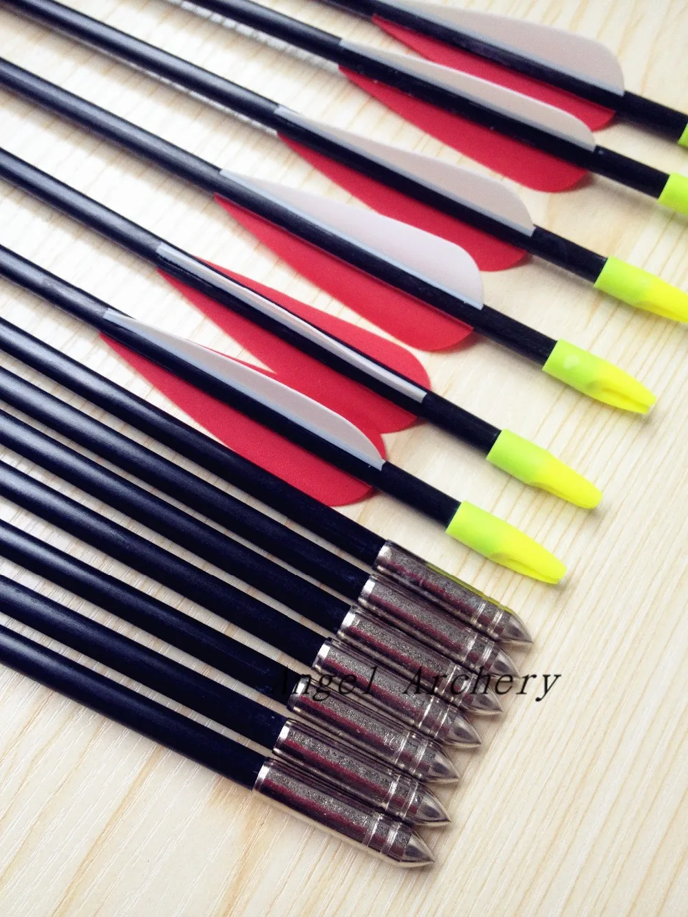 12PK FiberGlass Arrows for Archery Hunting Compound Bow Fiber Glass