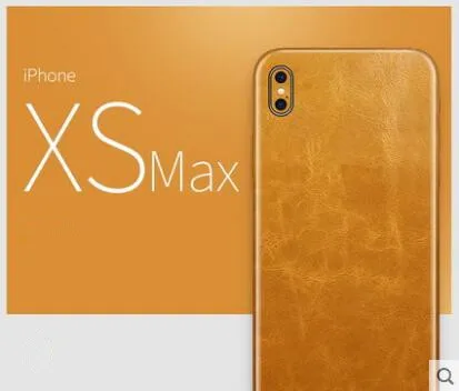 

For iphone Xs Max case Luxury Genuine leather Natural Thin stick a skin Scratch proof fingerprint Cover for iphone Xs max cover