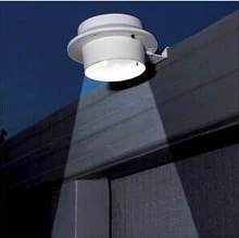 Colorpai 2pcs/lot Solar 3LED energy sink  fence lamp corridor wall