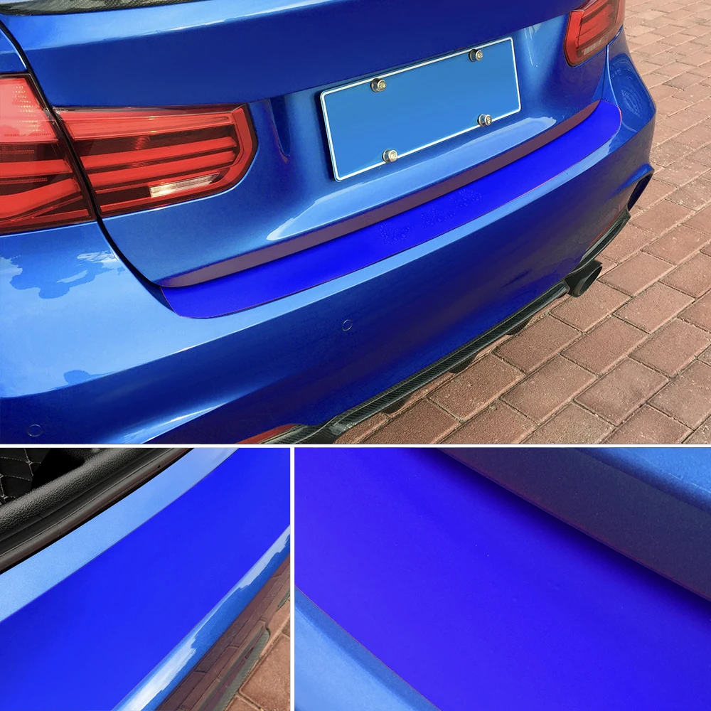 Цветной авто задний бампер багажник хвост губ защиты углеродного волокна наклейка, переводная картинка для машины для укладки для BMW F30 3 серии аксессуар