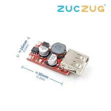 Тонкий 6-24 в 12 В/24 В до 5 В 3A автомобильный модуль зарядного устройства USB DC понижающий преобразователь 12 В 5 в модуль питания
