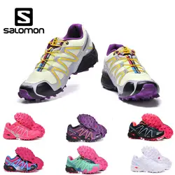 Salomon speed cross 3 III/женская обувь, высокое качество, соломоновские дышащие кроссовки, женская спортивная обувь, размер 36-39