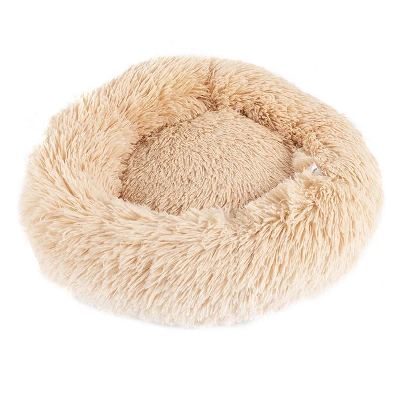 40-110cm Long Plush Dog Bed Chihuahua Pitbull Round Big Dog Beds Winter Warm Cat Beds Super Soft Pet Bed For Dogs Puppy Cushion