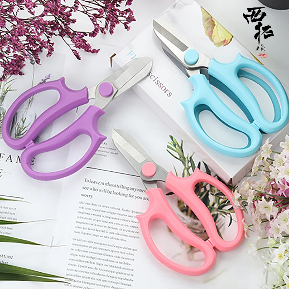 

XITUO Floral Scissors Premium Stainless Steel Trimming Flowers Rose Lily Stem Root Branches Sharp Scissors Garden Florist Tools