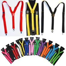 Hirigin 8 цветов подтяжки Регулируемый тонкий унисекс для мужчин и женщин брюки нарядное платье клип на