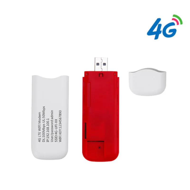 Pocket 3G/4G Wifi Router 100Mbp 4G LTE USB Modem Stick SIM Data Card Mobile Wifi Hotspot Car Router for Outdoor Wireless Sharing