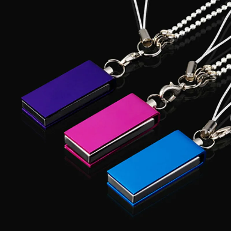 USB флеш накопитель 1 ГБ 2 Гб металлический мини флешка Вертлюг 0 подарок